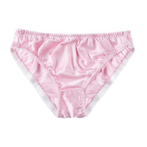 100% vraie soie culottes femmes sous-vêtements sans couture doux slips pour dames Satin Lingerie sous-vêtement confortable filles vêtements 2022 ► Photo 1/6