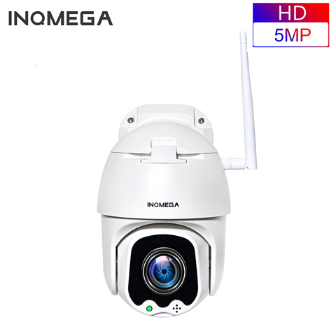 INQMEGA-caméra de surveillance extérieure PTZ IP Super HD 5MP, dispositif de sécurité domestique, étanche, avec Vision nocturne, alarme sonore et Audio bidirectionnel ► Photo 1/6