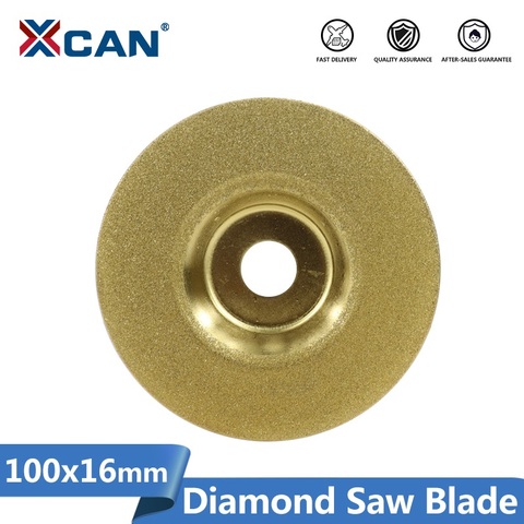 XCAN – lame de scie circulaire en diamant revêtu de titane, meule de 4 pouces (100mm) pour meuleuse d'angle grain 240 ► Photo 1/6