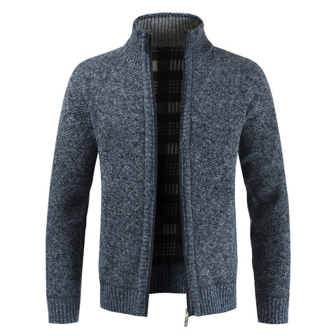 Pull hommes automne hiver Cardigan pull manteaux mâle épais polaire hommes chandail vestes tricots de style décontracté vêtements M-4XL MY273 ► Photo 1/6