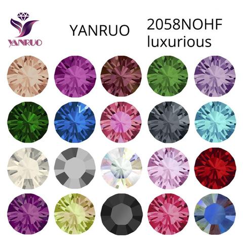 YANRUO-vêtements pour ongles, strass en cristal, toutes tailles, dos plat NOHF, vêtements pour aiguilles, objets artisanaux, gemmes de décoration, bricolage, 2058 ► Photo 1/6