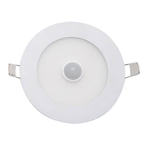 Plafonnier LED 6W 9W 12W 15W 18W 20W 24W capteur de mouvement PIR panneau de LED Ultra-mince Downlight encastré lumière du jour Lampara Techo ► Photo 1/6