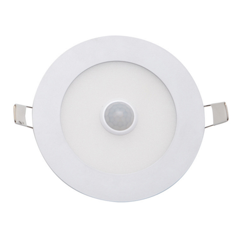 Plafonnier LED 6W 9W 12W 15W 18W 20W 24W capteur de mouvement PIR panneau de LED Ultra-mince Downlight encastré lumière du jour Lampara Techo ► Photo 1/6