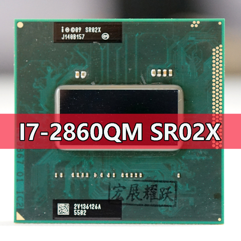 Intel Core i7-2860QM SR02X ordinateur portable processeur Socket G2 rPGA988B ordinateur portable cpu 100% fonctionnant correctement i7 2860QM ► Photo 1/3