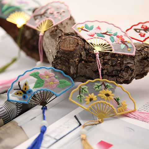 Pompon en éventail pour marque-pages, points de croix, bricolage, broderie exquise, kit de minder à aiguille, fils à tricoter, tissu, couture, décoration de bijoux ► Photo 1/6