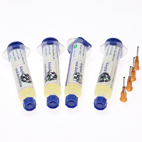 Kingbo – Flux de soudure en pâte RMA-218 10cc, pour Station de soudure BGA, 218, haute qualité, sans nettoyage, 4 pièces ► Photo 1/4