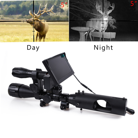 Lunette de Vision nocturne de chasse lunette de visée tactique optique vue 850nm led infrarouges IR étanche appareil de portée de caméra de chasse ► Photo 1/6