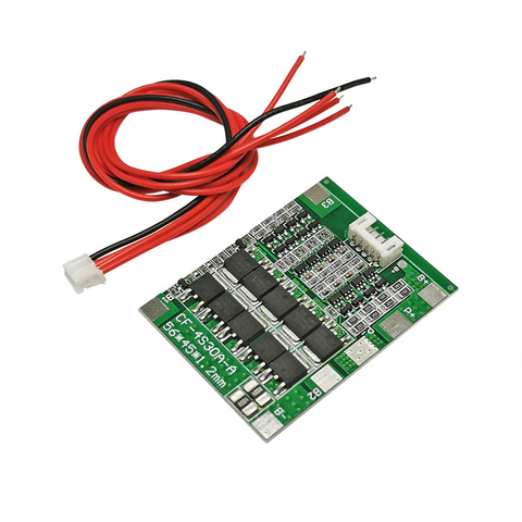 4S 30A 14.8V Li-ion Lithium 18650 batterie BMS emballe les Circuits intégrés d'équilibre de carte de Protection de carte PCB ► Photo 1/6