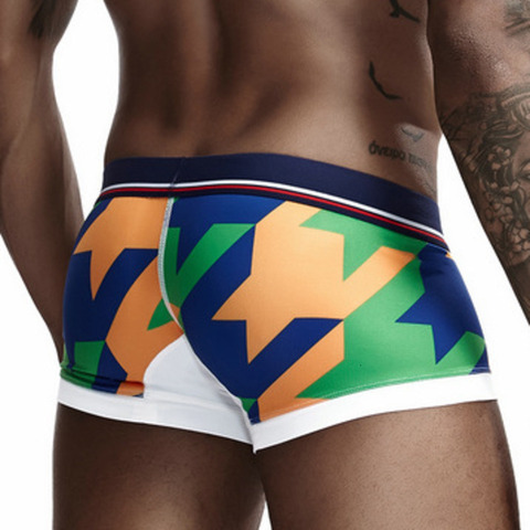 Seobean-short imprimé Boxer sous-vêtements pour homme, sous-vêtements Sexy en forme de bulle, pour hommes, Gay, Cuecas, séchage rapide, vêtements de Llingerie ► Photo 1/6