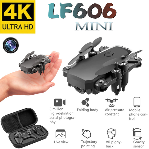 Mini Drone FPV LF606 avec caméra HD 4K, quadricoptère pliable, une touche de retour FPV, hélicoptère RC, jouets pour enfants ► Photo 1/5