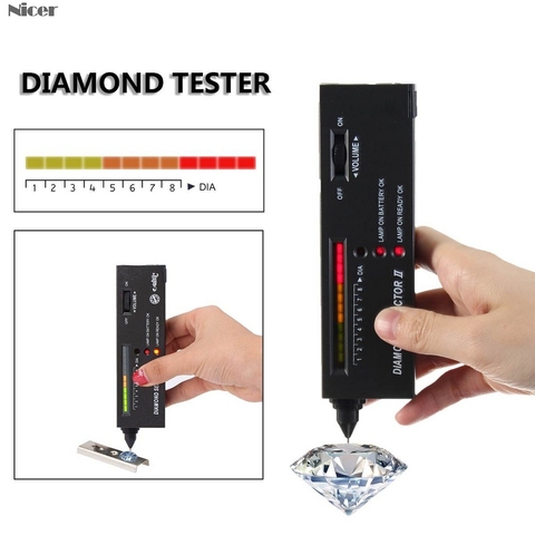 1pc V2 professionnel haute précision diamant testeur pierre gemme sélecteur bijoux Watcher outil LED diamant indicateur Test stylo ► Photo 1/6