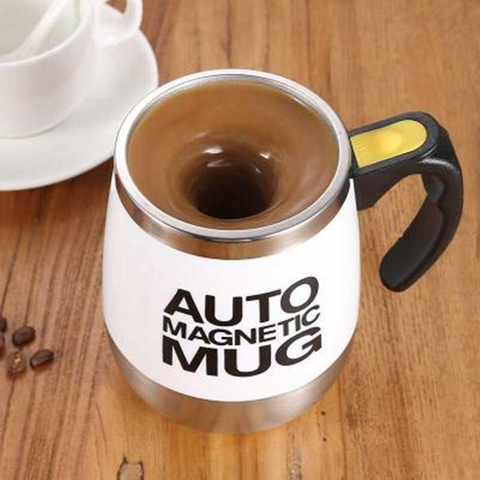 Nouveau automatique auto-remuant magnétique tasse créative 304 en acier inoxydable café lait mélange tasse mélangeur intelligent mélangeur tasse thermique ► Photo 1/6