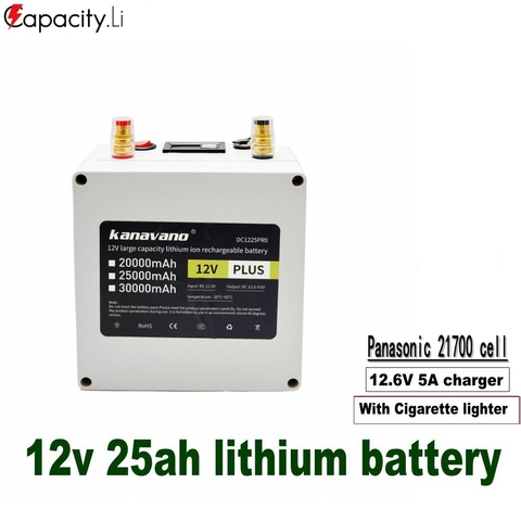 Capacité. La batterie rechargeable de phosphate de batterie au lithium de Li 12v emballe la batterie extérieure portative de camping de 21700 BMS ► Photo 1/6