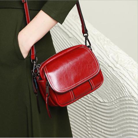 MAHEU – Mini sacs à main en cuir véritable pour femmes, à bandoulière, version coréenne, tendance, printemps 2022 ► Photo 1/6