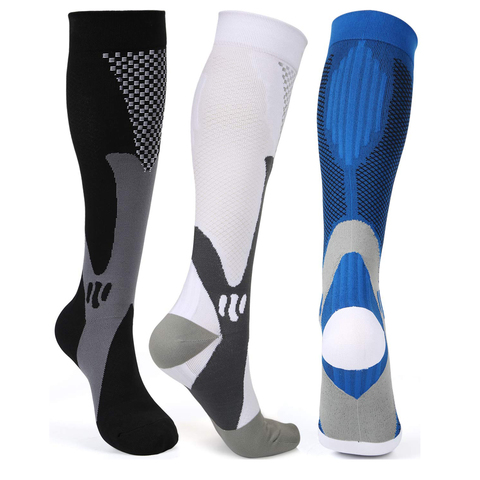 Brothock chaussettes de Compression Nylon médical bas d'allaitement spécialisé en plein air cyclisme séchage rapide respirant adulte chaussettes de sport ► Photo 1/6