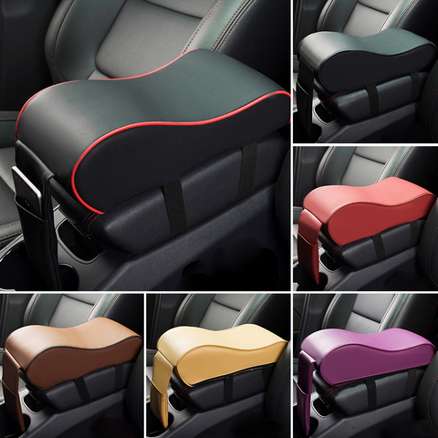 Nouveau coussin d'accoudoir de voiture en cuir universel Auto accoudoirs Console centrale de voiture repose-bras siège boîte Pad véhicule protection voiture style ► Photo 1/6