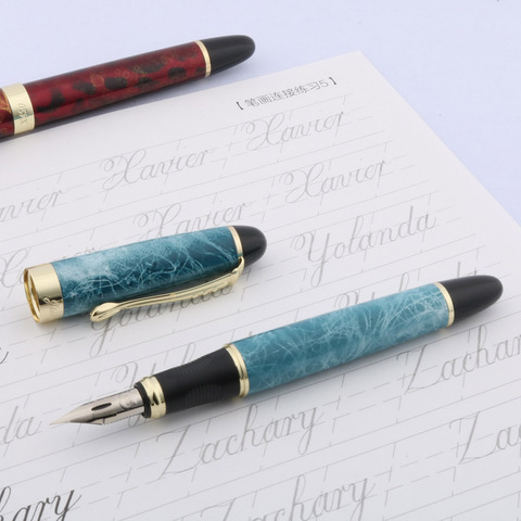 Jinhao – stylo à plume G en cuivre X450, corps rond, écriture, calligraphie, trempage dans l'eau ► Photo 1/6