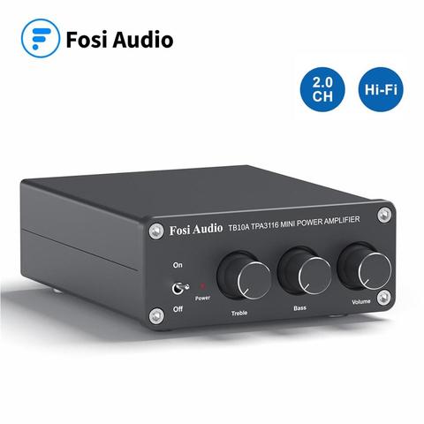 Fosi – amplificateur stéréo récepteur Audio TB10A, Mini amplificateur de puissance HiFi à 2 canaux, Audio pour haut-parleurs de maison, graves aigus ► Photo 1/6