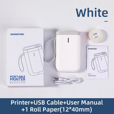 Niimbot D11 étiquette imprimante fabricant d'étiquettes nom autocollant fabricant tenu dans la main petit Bluetooth portable thermique prix étiquette machine maison ► Photo 1/1