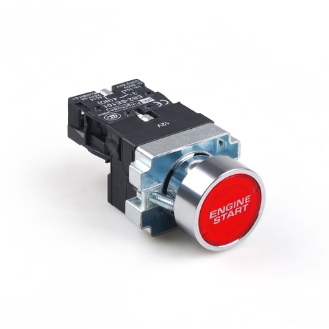 Interrupteur d'allumage de moteur de voiture, 12V, 10a, LED, démarreur, bouton-poussoir, accessoires de voiture ► Photo 1/6