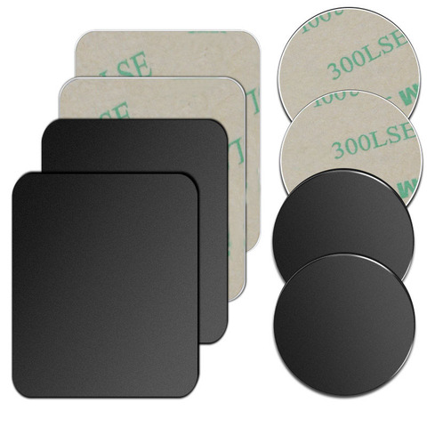 Disque de plaque de métal pour aimant voiture support pour téléphone feuille de fer autocollant pour support pour téléphone Mobile magnétique support de voiture ► Photo 1/6