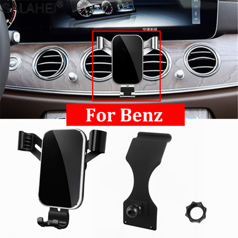 Support pour téléphone Mobile pour mercedes-benz classe E W213 2017 2022 support de montage pour évent support pour téléphone GPS support de fixation dans la voiture ► Photo 1/6