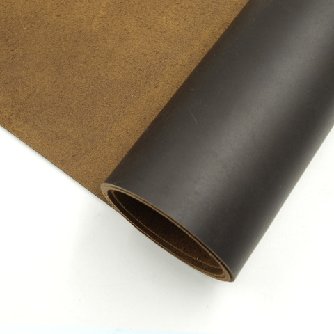Darkbrown cuir de vachette véritable cuir de cheval fou pour couture pour ceinture bonne qualité beaucoup de taille 2.0mm ► Photo 1/4