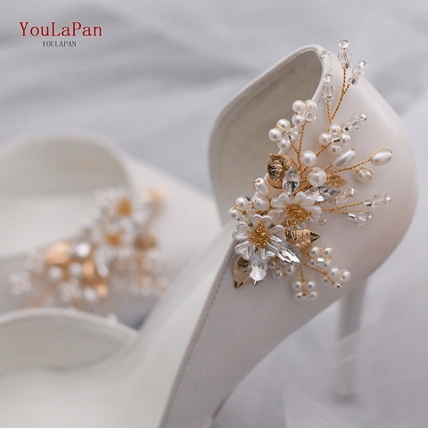 YouLaPan 2 pièces 2022 nouveau pince à chaussures strass breloques femmes de mariage talons hauts mode boucle accessoires vêtements décoration X21 ► Photo 1/6