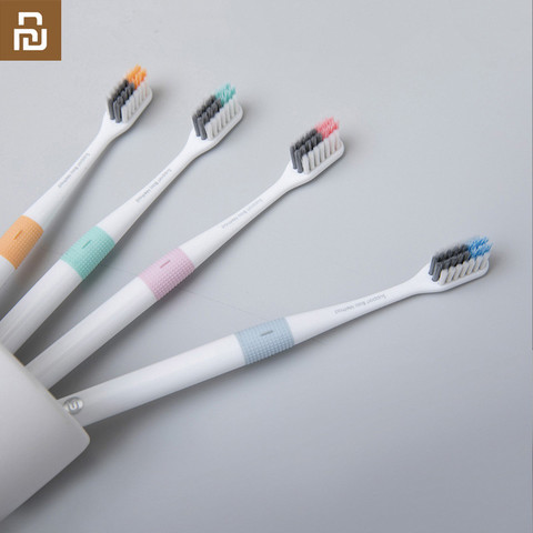Youpin Doctor B brosse à dents méthode basse Sandwish-lit meilleur fil de brosse 4 couleurs dont 1 boîte de voyage pour maison intelligente ► Photo 1/6