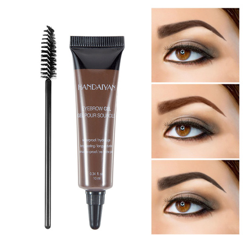 Crème pour les sourcils au henné 6 couleurs, maquillage pour femmes, Microblading, teinture des sourcils, stylo de tatouage imperméable, Kit de brosse, cosmétiques ► Photo 1/6