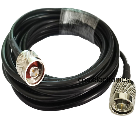 Connecteur N mâle vers N mâle, câble d'extension Coaxial RF LMR195 50ohm 50cm 1m 2m 3m 5m 10m 15m 20m 30m ► Photo 1/1