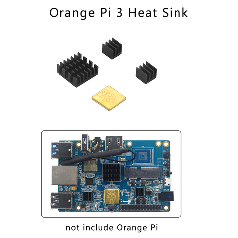Dissipateurs de chaleur pour Orange Pi 4 aluminium cuivre radiateur radiateur tampon de refroidissement métal refroidisseur pour Orange Pi 3 ► Photo 1/6