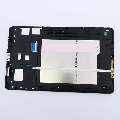 Écran tactile LCD avec châssis, 9.6 pouces, blanc, pour Samsung Galaxy Tab E 9.6 T560 T561 SM-T560 SM-T561 ► Photo 1/5