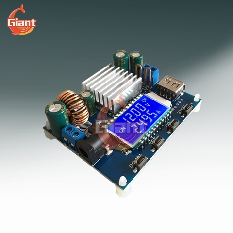 Module de tension réglable automatique de charge solaire CCCV Buck Boost, Module d'alimentation de commutation DC-DC carte 12V 24V affichage LCD ► Photo 1/6