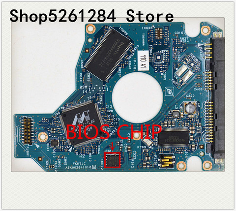 PCB HDD Toshiba /Logic Board/Board Number: G002641A / MK1059GSM , HDD2K11 , MK5065GSX ► Photo 1/3