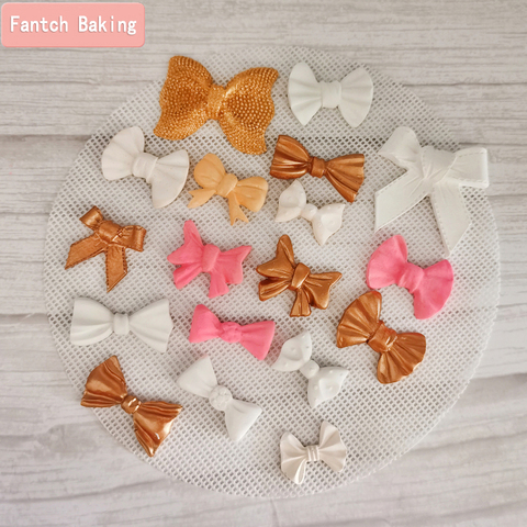 Beaucoup de types dessin animé nœud papillon Silicone moule pour chocolat Fondant gelée bonbons gâteau décoration outil de cuisson noeud papillon résine Art moules ► Photo 1/6