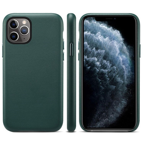 Étui en cuir véritable pour iPhone 11 Pro Max 12 Xs Max SE 2022 étui de téléphone de vachette d'origine de luxe pour iPhone Xr X 8 Plus 7 6 couverture ► Photo 1/6