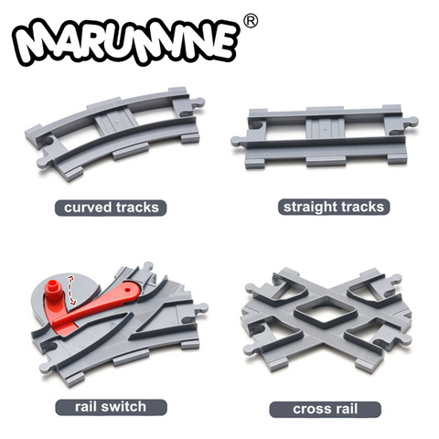 Marumine Duplo Train rails blocs jouets pièces de croisement commutateur ferroviaire briques de construction ville pièces cadeau pour les enfants ► Photo 1/5