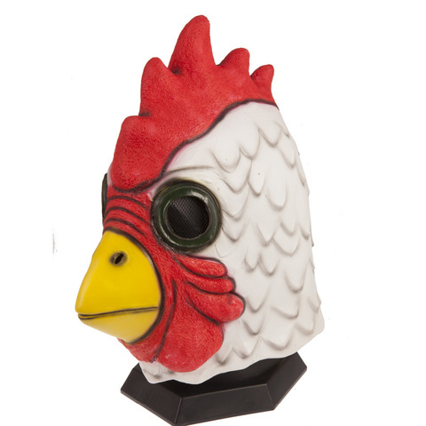 Masque d'halloween en Latex pour adultes, masque de coq Richard, accessoires de jeu de Miami, masque d'animaux Cosplay ► Photo 1/6