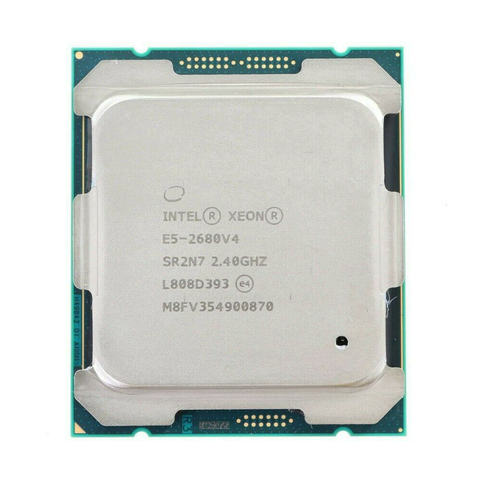 Processeur INTEL XEON E5 2680 V4 processeur d'unité centrale 14 CORE, 2.40GHZ, 35 mo, CACHE L3, 120W, SR2N7 ► Photo 1/1