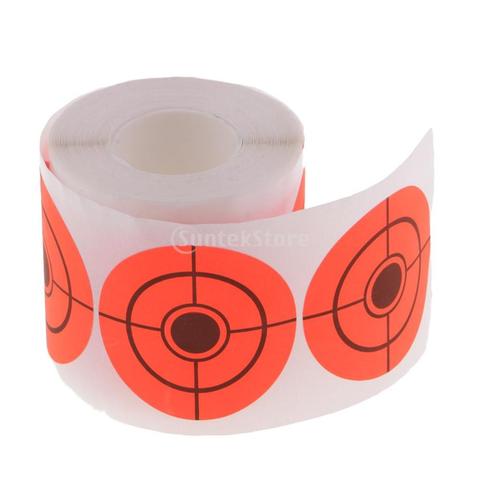 250 pièces cible papier rond adhésif cible rouleau chasse accessoires pour tir à l'arc tir chasse formation ► Photo 1/1