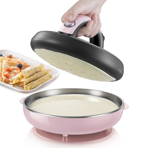 220V automatique antiadhésif crêpière Machine à crêpes Machine à Pizza ménage cuisine outil électrique cuisson Pan ue/AU/royaume-uni/US ► Photo 1/6