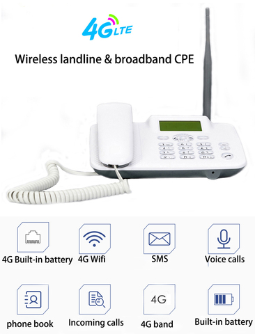 Routeur sans fil CPE 4G LTE/Wifi/3G pour appel vocal, Hotspot Mobile à large bande ► Photo 1/1