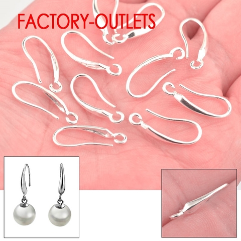 Lot de 10 boucles d'oreilles en argent Sterling 925, bijoux à la mode, boucles d'oreilles à crochet, accessoires pour mariée, vente en gros ► Photo 1/1