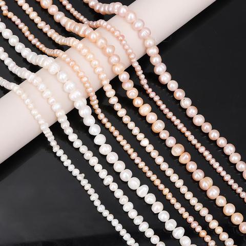 Perles d'eau douce 100% naturelles de forme irrégulière, pour la fabrication de bijoux, bracelets et colliers, DIY ► Photo 1/6