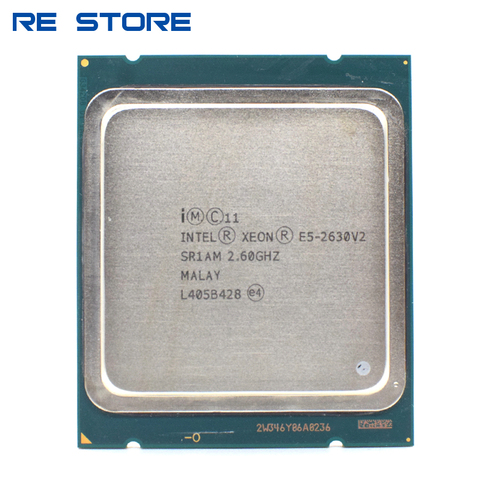 Intel Xeon E5 2630 V2 LGA 2011 PROCESSEUR d'unité centrale SR1AM 2.6GHz 6-Core 15M support X79 CARTE MÈRE ► Photo 1/2