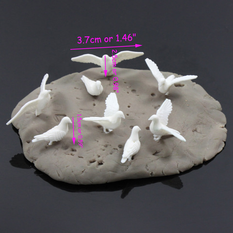 Kits de disposition d'espèces d'oiseaux miniatures, Pigeons modèle d'échelle, pour Architecture Diorama, matériel de fabrication de scènes Zoo ► Photo 1/6