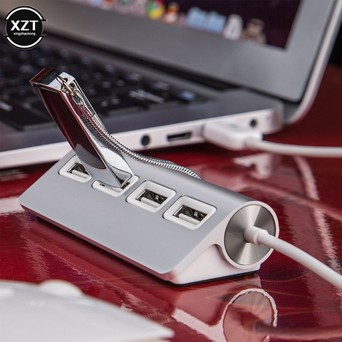 1 pièces À Grande Vitesse HUB USB 4 Ports USB 2.0 Port Portable OTG USB En Aluminium Câble Répartiteur pour iMac Macbook Air Ordinateur Portable Tablette PC ► Photo 1/6