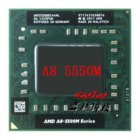 AMD A8-Series A8-5550M A8 5550 M 2.1 GHz Quad-Core Quad-Thread processeur d'unité centrale AM5550DEC44HL Socket FS1 ► Photo 1/1