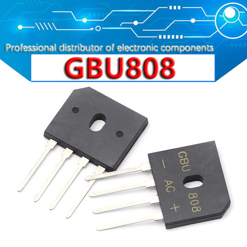 Redresseur de pont GBU808 8A 800V, 10 pièces/lot, vente en gros ► Photo 1/1